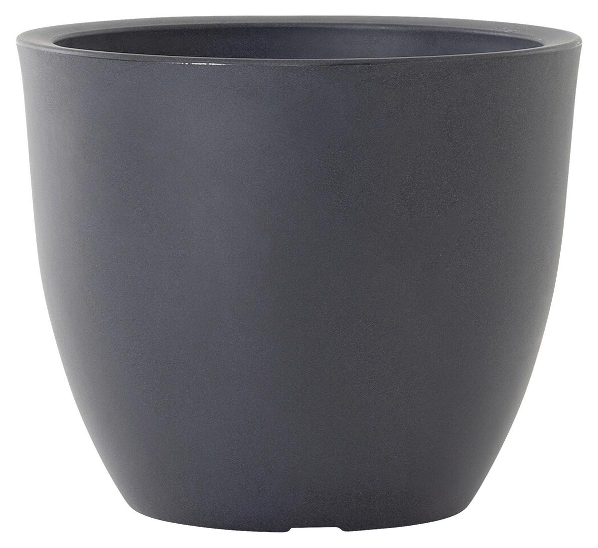 Pflanzentopf Anthrazit - Anthrazit, Basics, Kunststoff (40/30,7cm) - Siena Garden