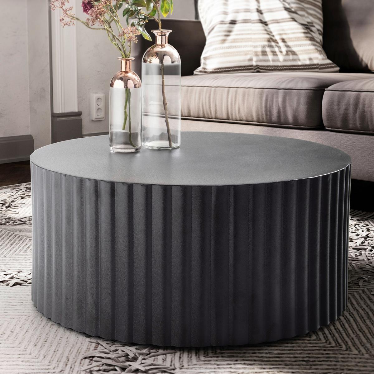 COUCHTISCH WL6.760 - Schwarz, Design, Metall (67/67/31cm) - MID.YOU