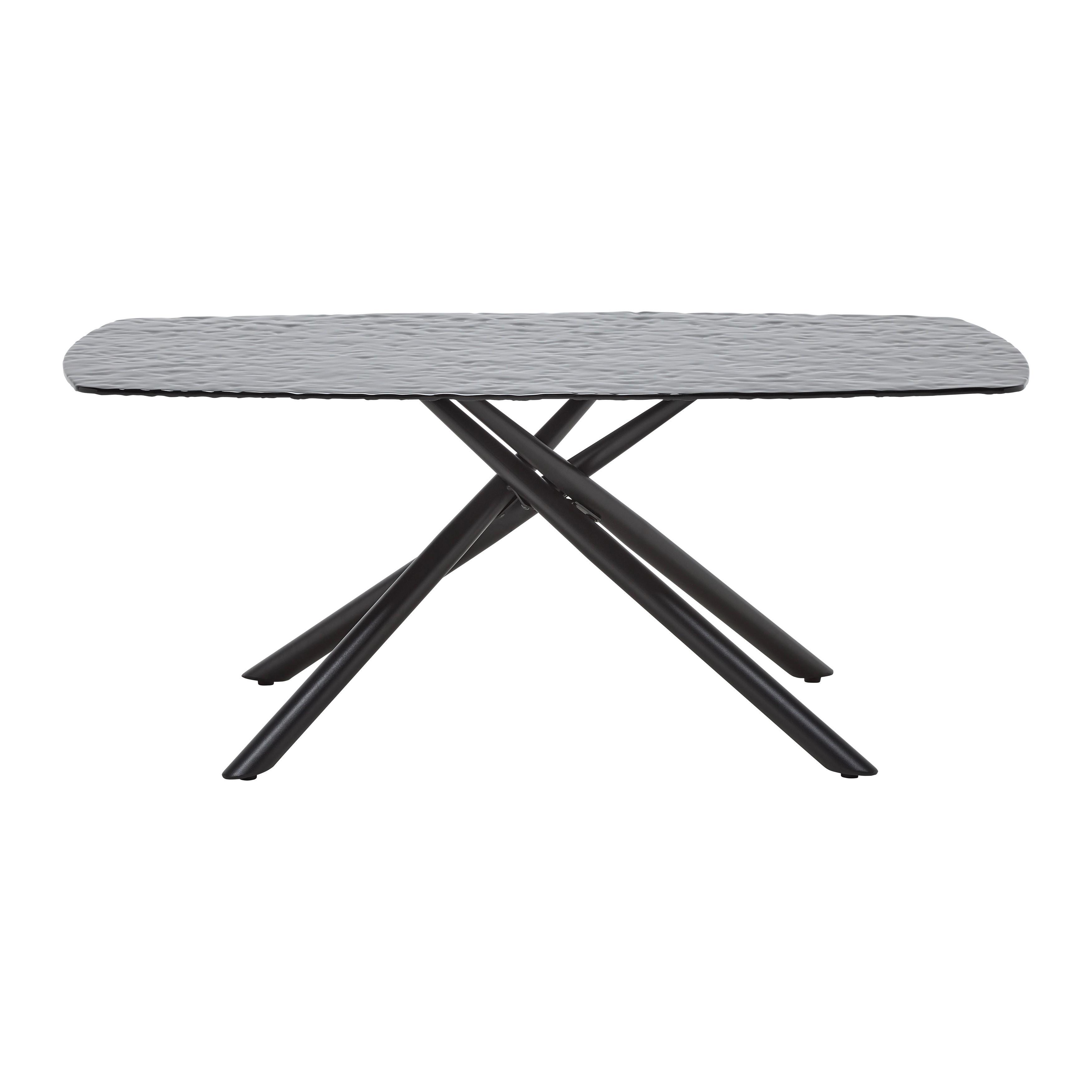 SOFFBORD BLACKY - svart, Modern, metall/glas (110/60/45cm) - Mömax
