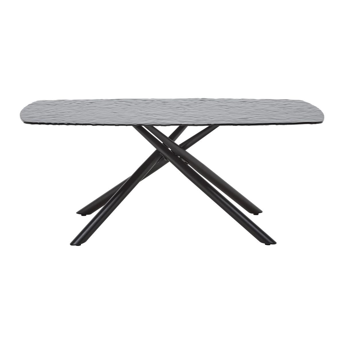 Couchtisch Blacky Schwarz - Schwarz, MODERN, Glas/Metall (110/45/60cm) - Mömax