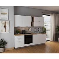 Blok Kuhinja S Aparatima Kira - bijela, Moderno, drvni materijal (240/216/60cm) - Modern Living