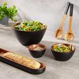 Schüssel Ursi in Schwarz/akazie - Schwarz/Akaziefarben, MODERN, Holz (12/6cm) - PREMIUM LIVING