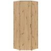 Kutni Ormar Multi - hrast Artisan/crna, Moderno, drvni materijal/plastika (71,5/71,5cm) - Modern Living