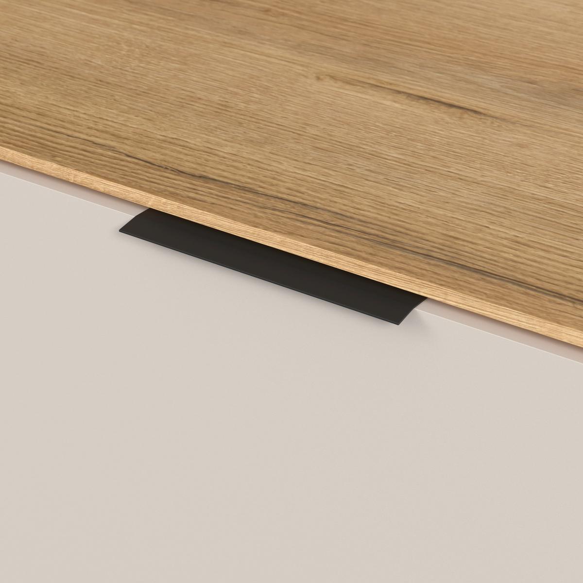 Comodă TV KING - cașmir/culoare lemn stejar, Modern, material pe bază de lemn (170/54/40cm) - Modern Living