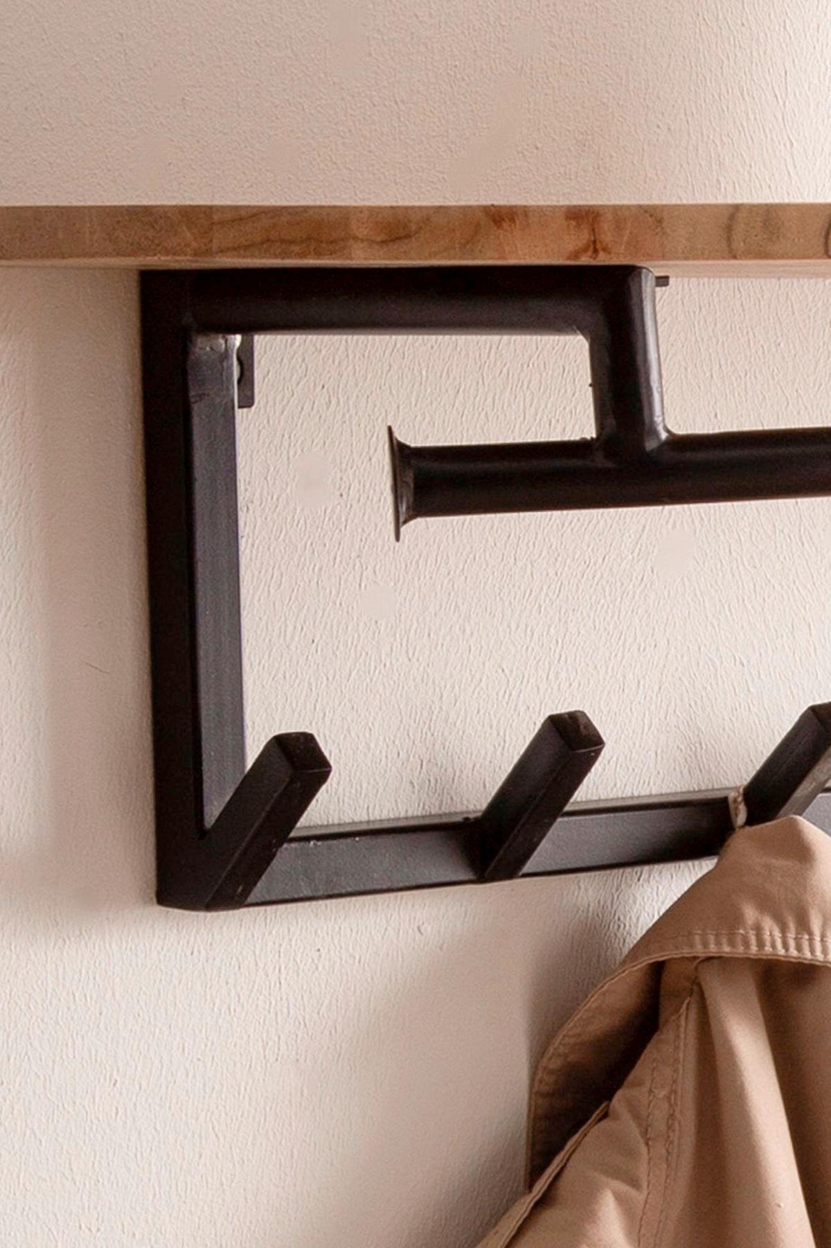 Garderobe Wl7.405 - Akaziefarben, Design, Holz (100/30/20cm) - Livetastic