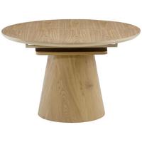 Raztegljiva Miza Sundsvall, Barva Hrasta, 120-160x120 - barve hrasta, Moderno, leseni material/les (120-160/120/76cm) - P & B