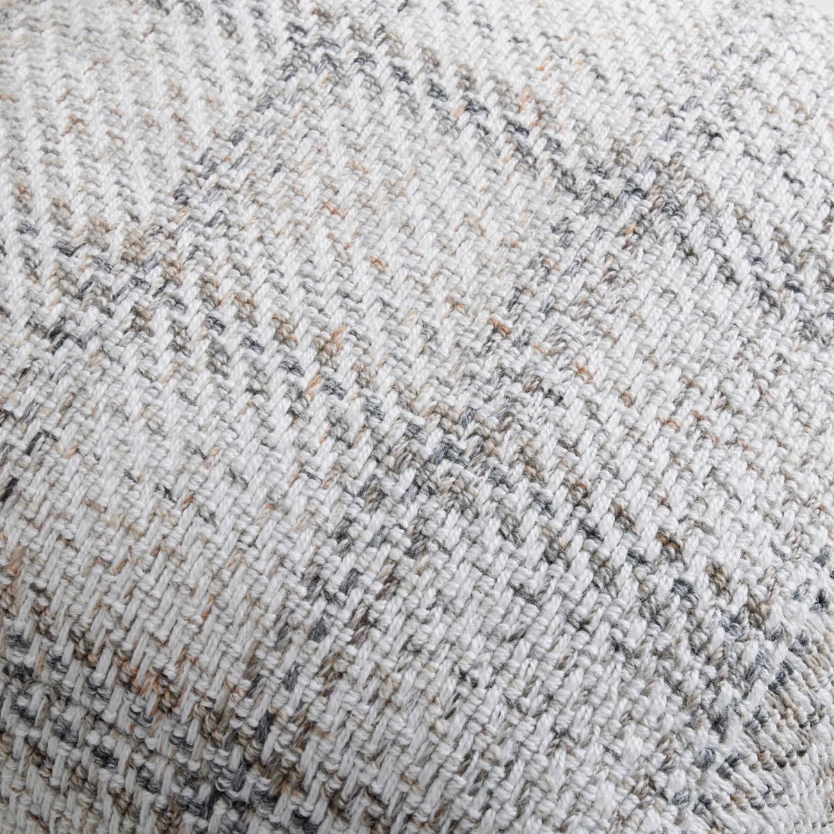 POUF LEON -TREND- - Beige/Naturfarben, Modern, Naturmaterialien/Textil (45/45/45cm) - Premium Living