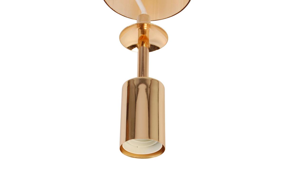 Hängeleuchte Dubai Bernsteinfarben max. 40 Watt - Bernsteinfarben, Trend, Glas/Metall (10/134,7cm) - Novel