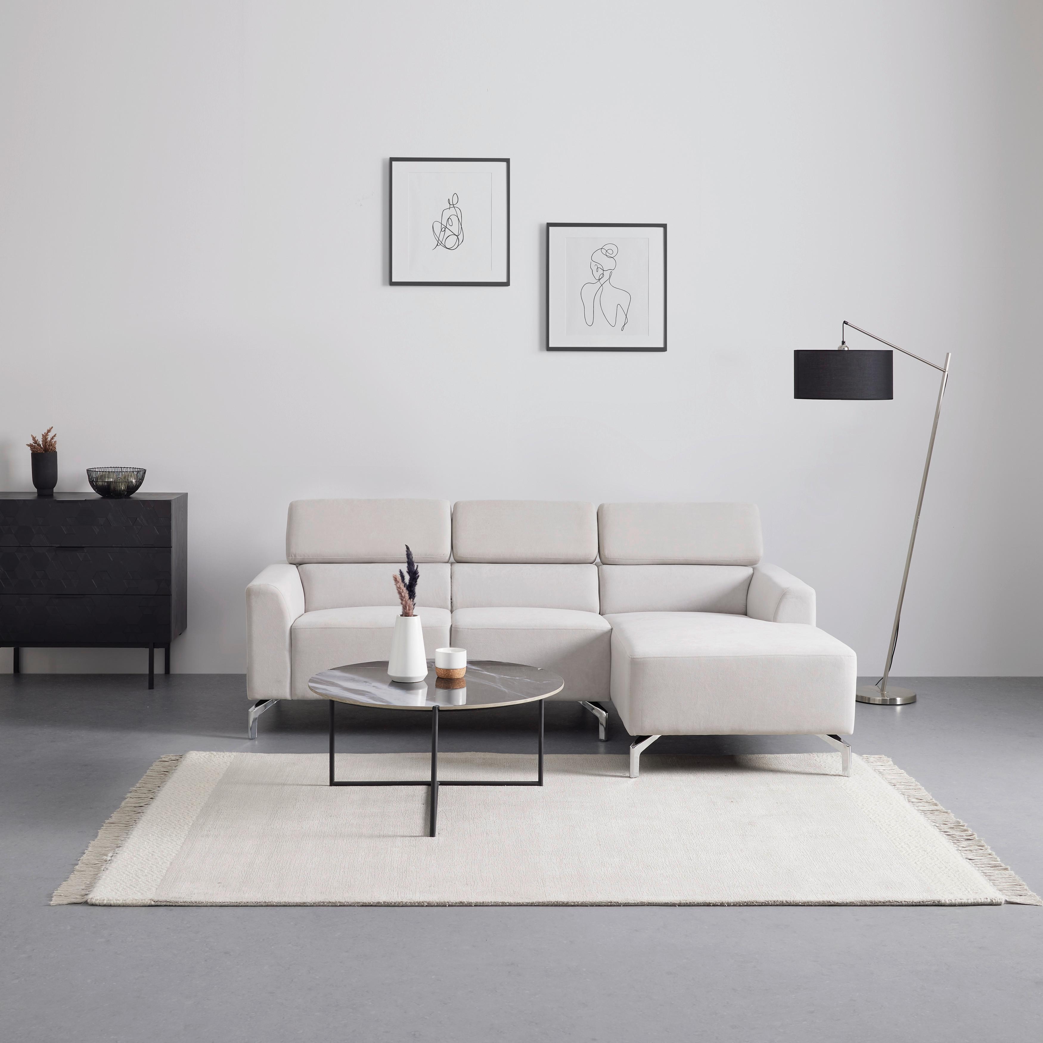 Coltar FILOU - gri deschis, Modern, lemn/textil (211/82/146cm) - Bessagi Home