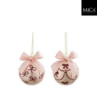 Kroglica Za Božično Jelko Pentlja - Moderno (8cm) - Mömax
