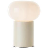 Tischleuchte Daeny Beige/Weiß max. 25 Watt - Beige/Weiß, Design, Glas/Metall (20/27cm) - Brilliant