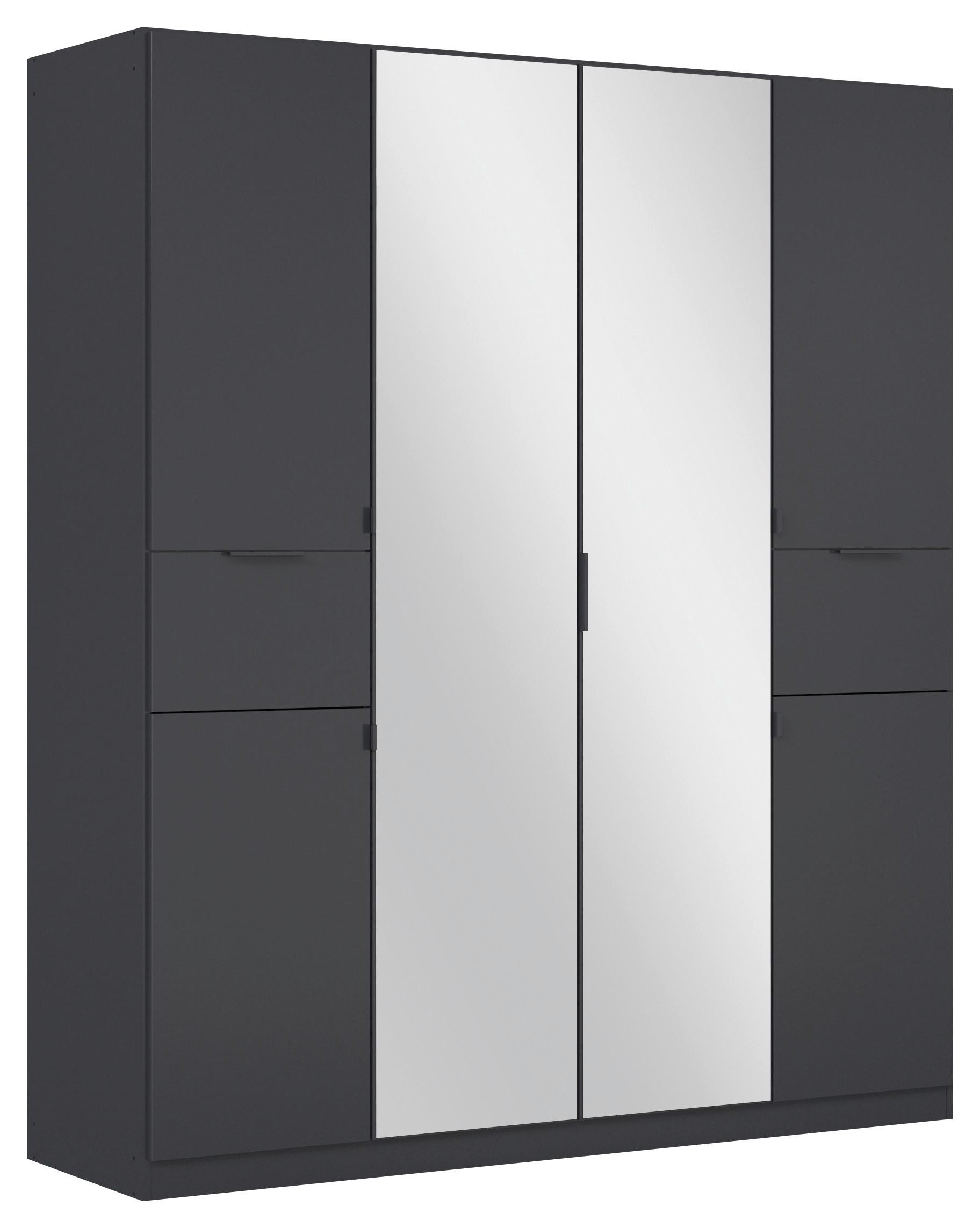 Ormar S Klasičnim Vratima Ticao - siva/srebrne boje, Moderno, drvni materijal/metal (181/210/54cm) - Modern Living