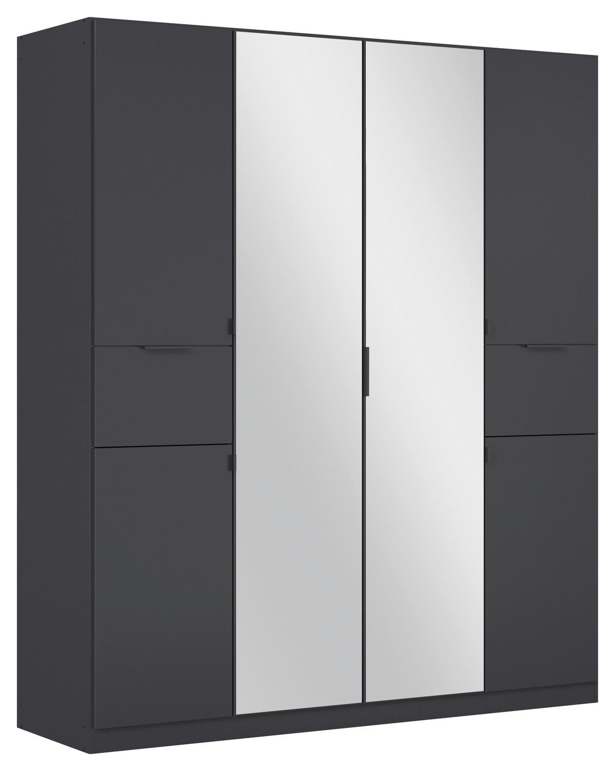 Ormar S Klasičnim Vratima Ticao - siva/srebrne boje, Moderno, drvni materijal/metal (181/210/54cm) - Modern Living