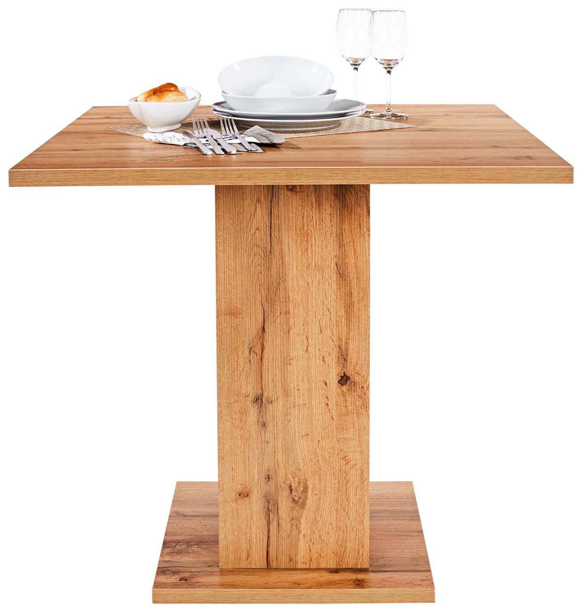 Stol Za Blagovaonicu Sigmund - bijela/boje hrasta, Konvencionalno, drvni materijal (79,5/79,5/74cm) - Based