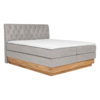 Boxspringbett in Taupe ca. 160x200cm - Taupe, Holz/Kunststoff (160/200cm) - Zandiara