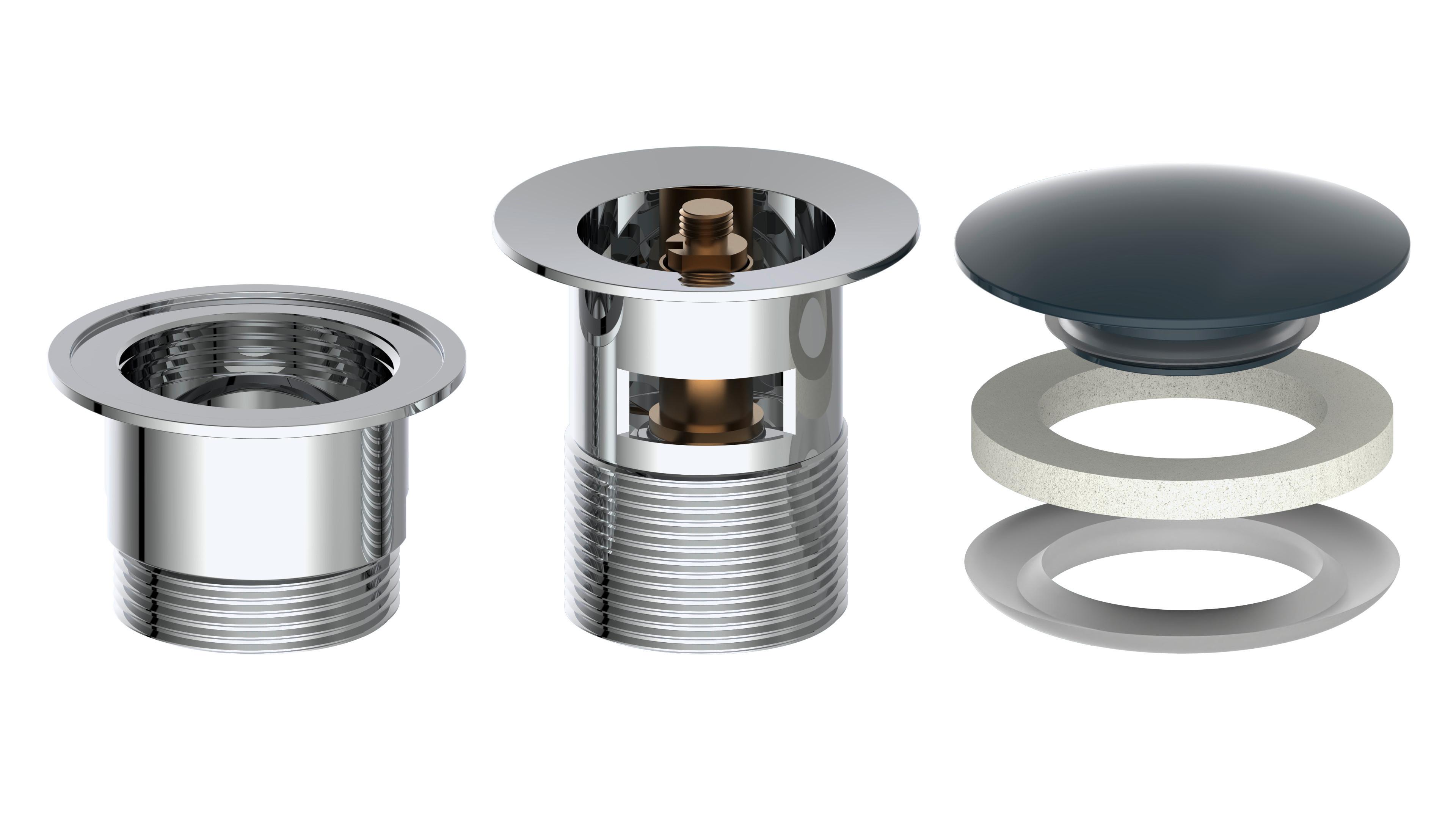Sanitärzubehör in Schwarz - MODERN, Metall (6,8/8,8cm) - Mömax