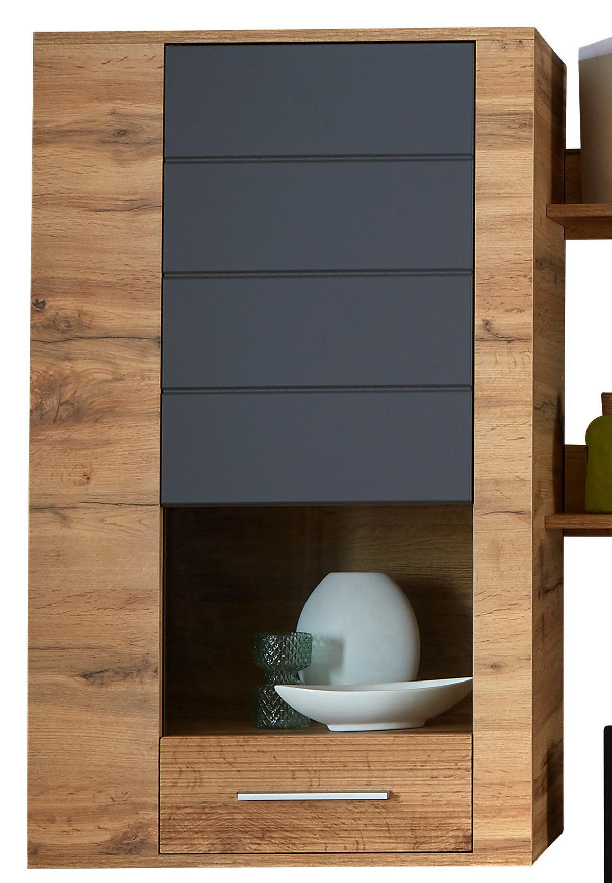 Regal Fargo - siva/boje hrasta, Moderno (240/192/38cm) - Modern Living