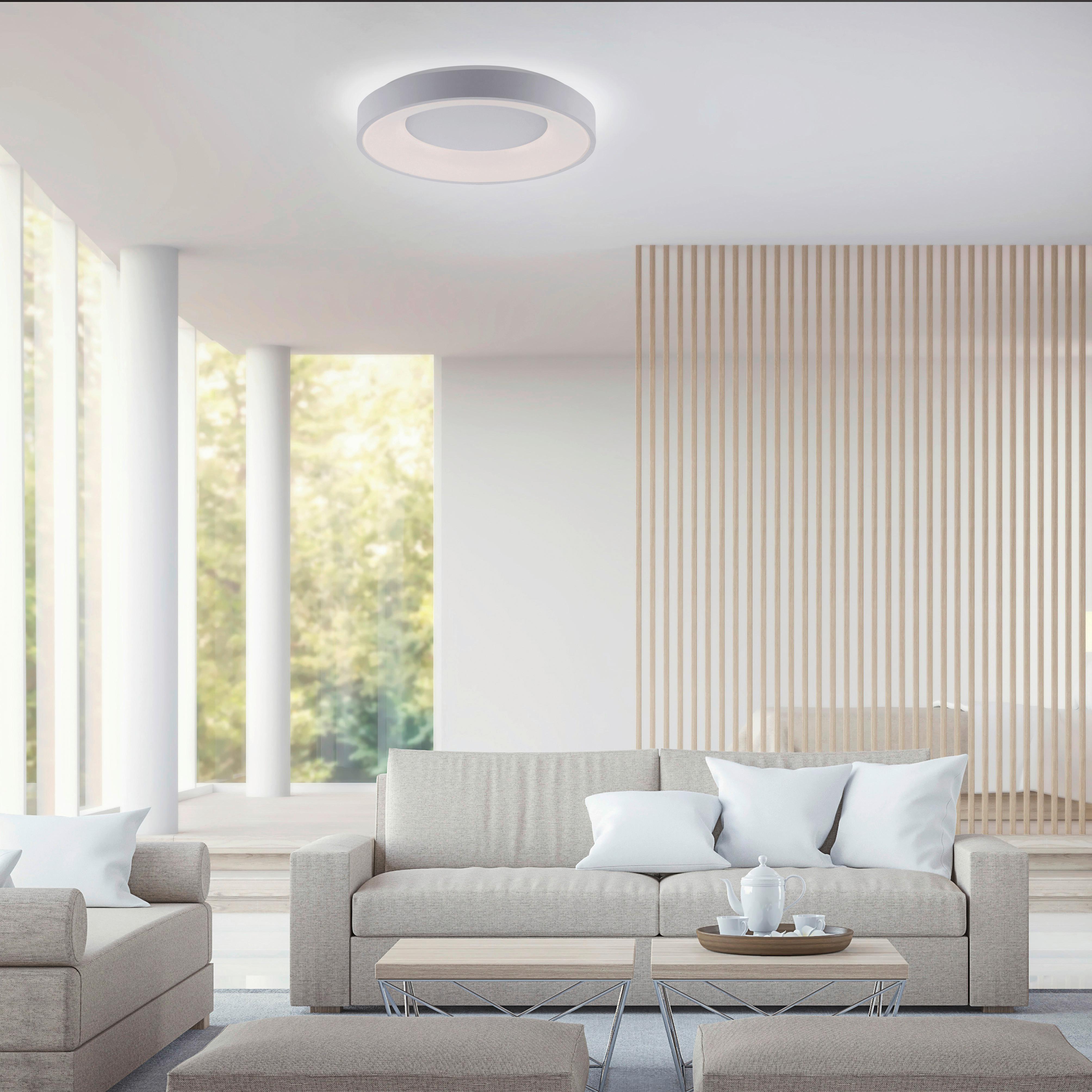 LED-Deckenleuchte Anika max. 30 Watt - Weiß, Basics, Kunststoff/Metall (48/48/8cm)