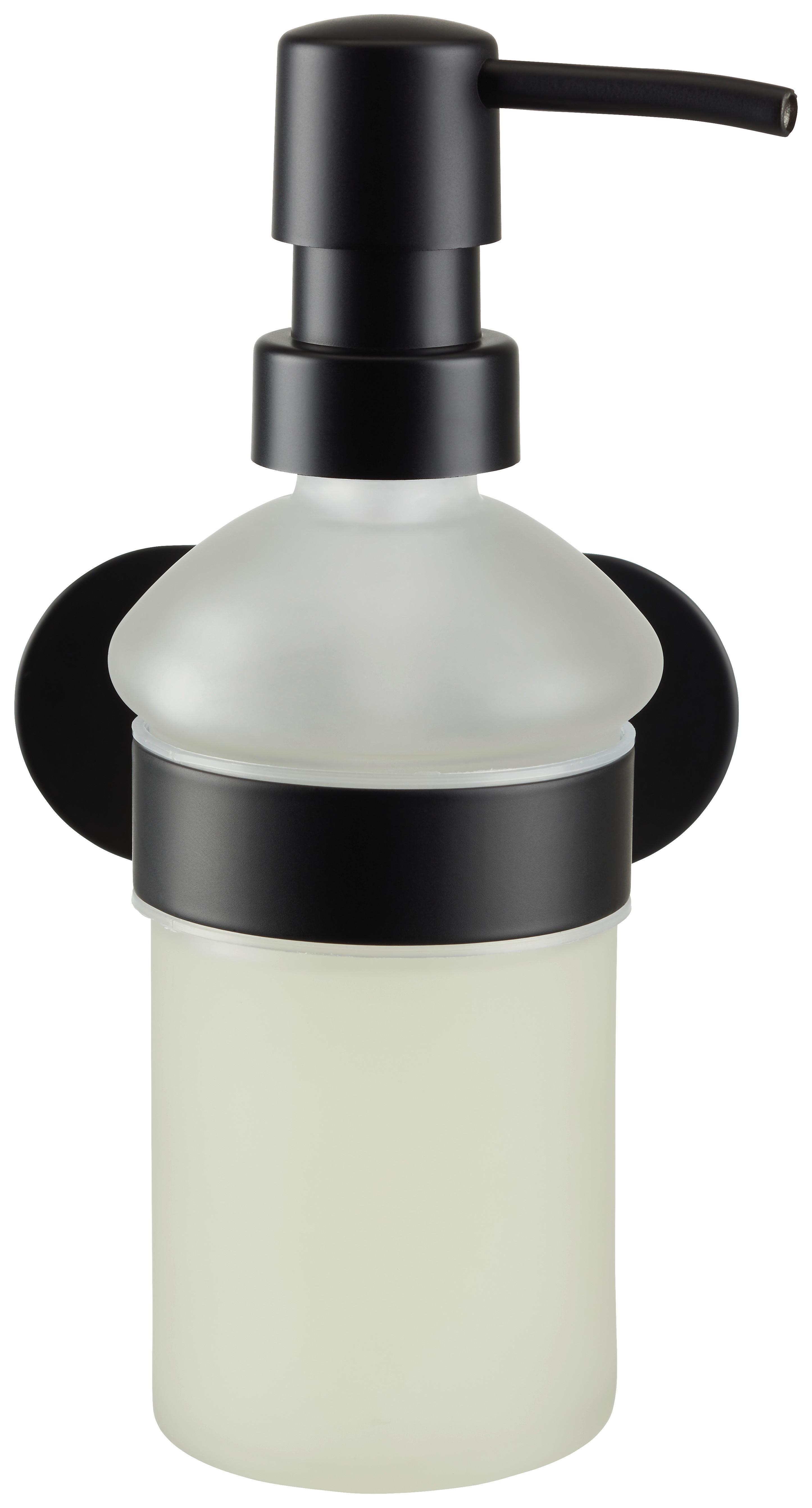 Seifenspender Turbo Loc in Schwarz - Schwarz, MODERN, Metall (10/16,5/10,5cm) - Modern Living