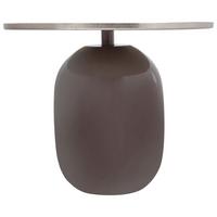 BEISTELLTISCH ART DECO 525 - Silberfarben/Grau, Design, Metall (51/40,5cm) - Kayoom