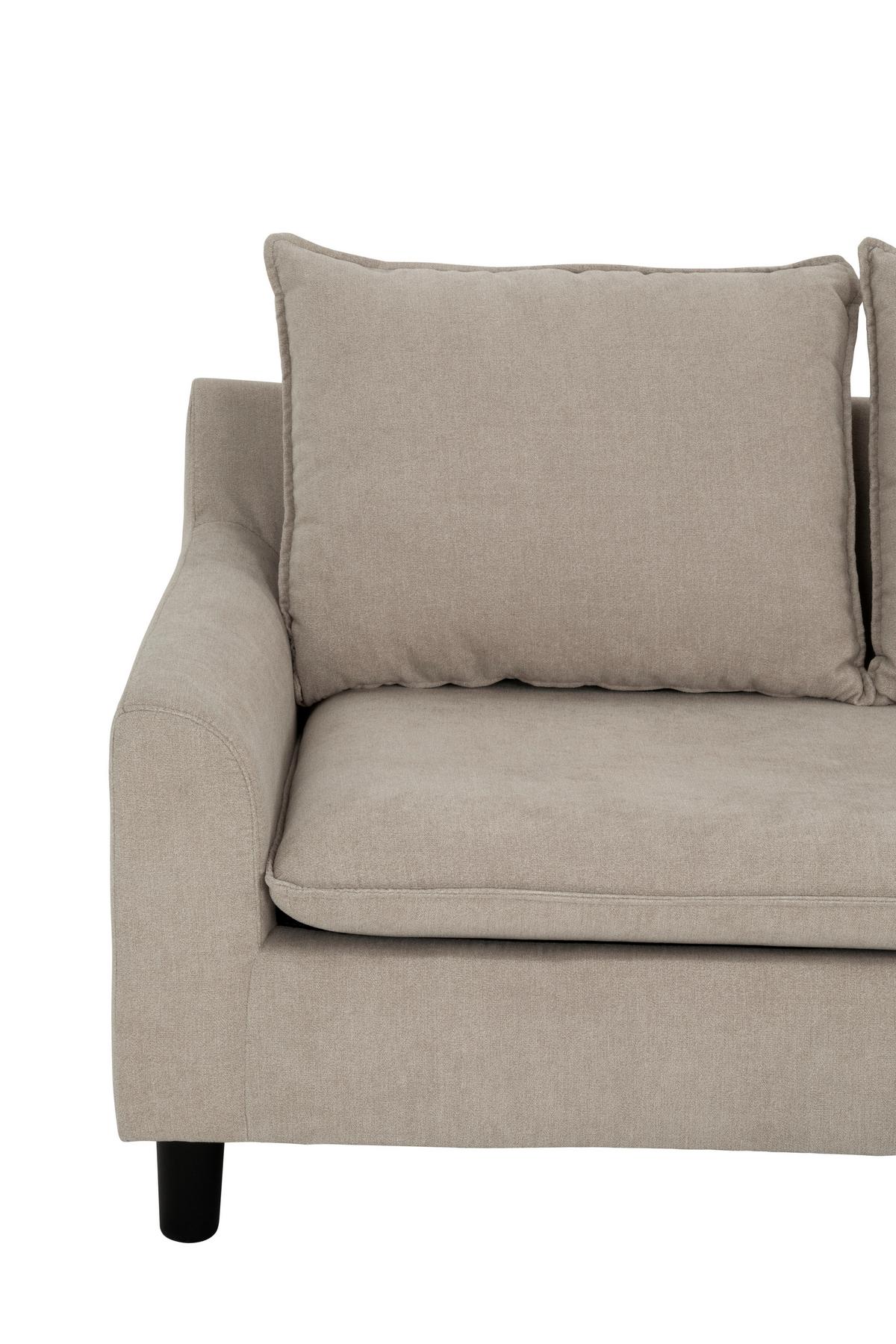 Sedežna Garnitura Milly, Bež - črna/bež, Moderno, umetna masa/tekstil (207/138cm) - P & B