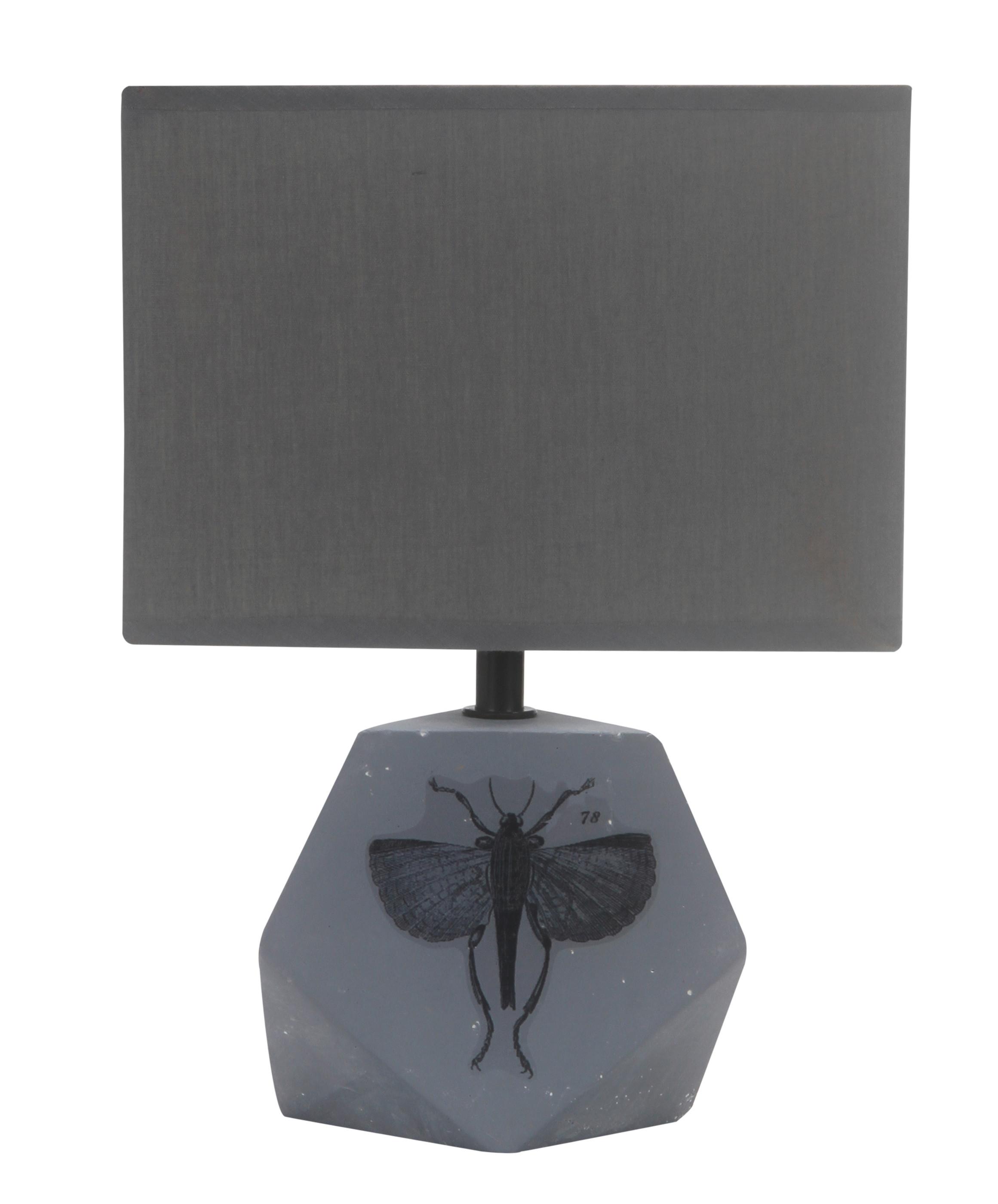Svjetiljka Stolna 41-79923 - siva, Basics, kamen/tekstil (12/19/27cm)