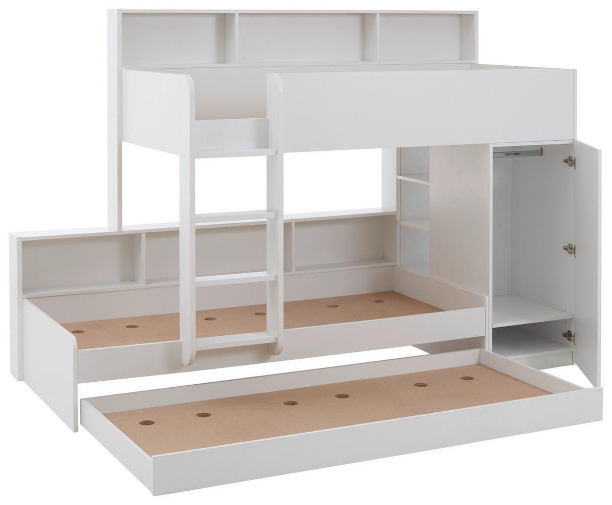 Podposteljni Predal Sina, Bela - bela, Moderno, leseni material (199,4/20,5/95,6cm)