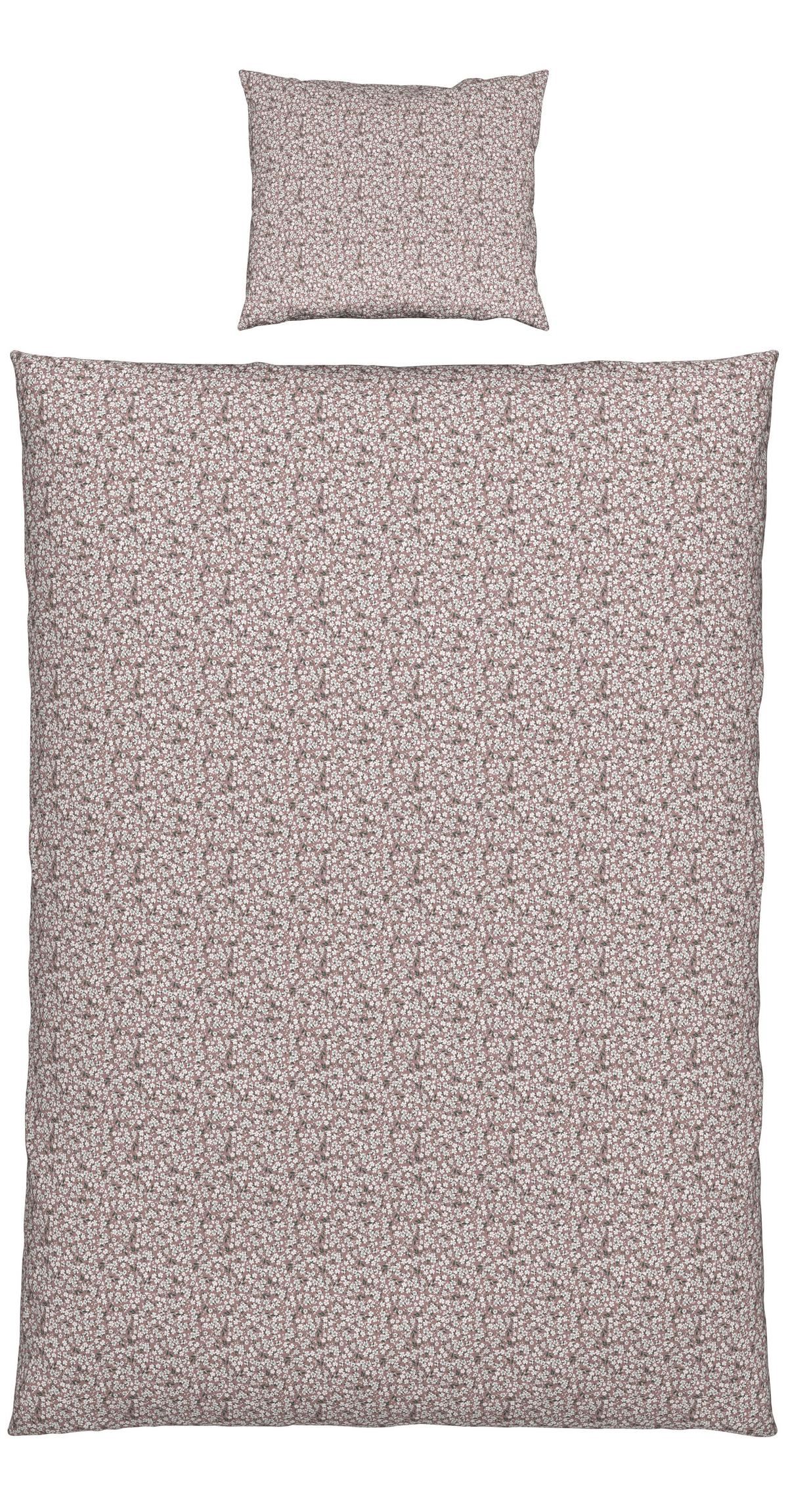 BETTWÄSCHESET JOSEFINE - Mauve, Romantik / Landhaus, Textil (160/210cm) - Modern Living