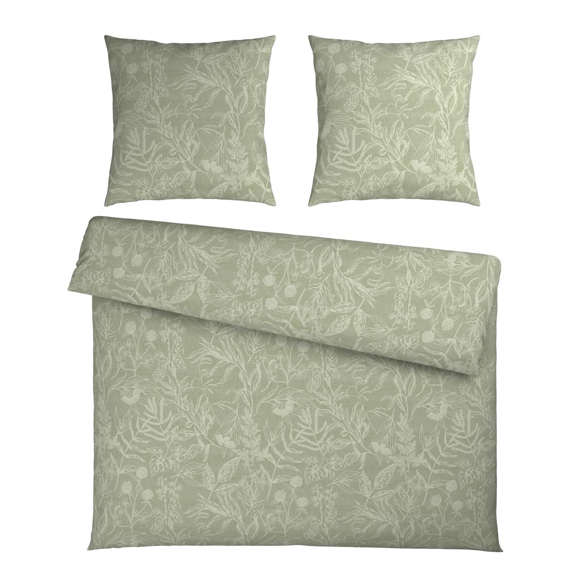 Bettwäsche Tylpur XXL Salbeigrün ca. 200x200cm - Salbeigrün, Textil (200/200cm) - Mömax