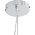 Hängeleuchte max. 60 Watt 'Alicia' - Chromfarben, MODERN, Glas/Metall (30/120cm) - Bessagi Home Hängeleuchte max. 60 Watt 'Alicia' - Chromfarben, MODERN, Glas/Metall (30/120cm) - Bessagi Home
