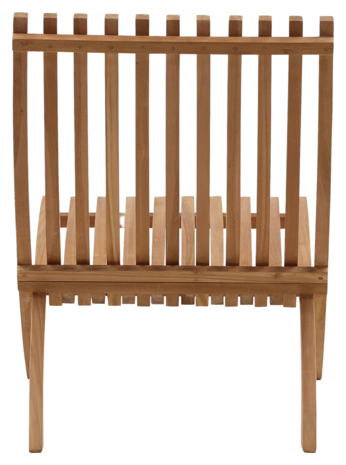 Loungesessel-2er Set Kenya ca. 73x58x63 cm Teakholz - Teakfarben, KONVENTIONELL, Holz (73/85/63cm) - Gardenson