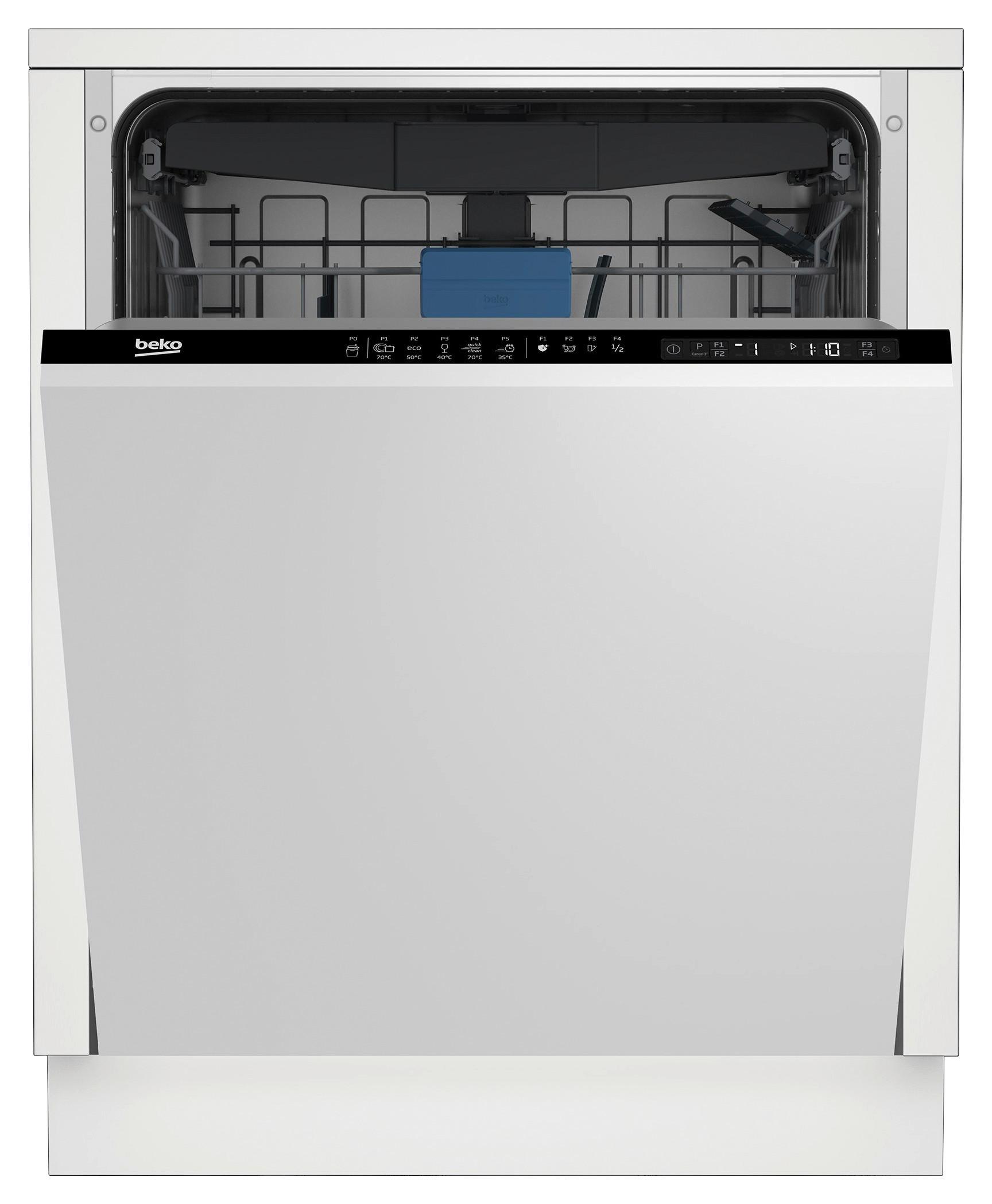 Geschirrspüler BDIN25530 Edelstahlfarben - Edelstahlfarben, MODERN, Metall (59,8/81,8/55cm) - Beko