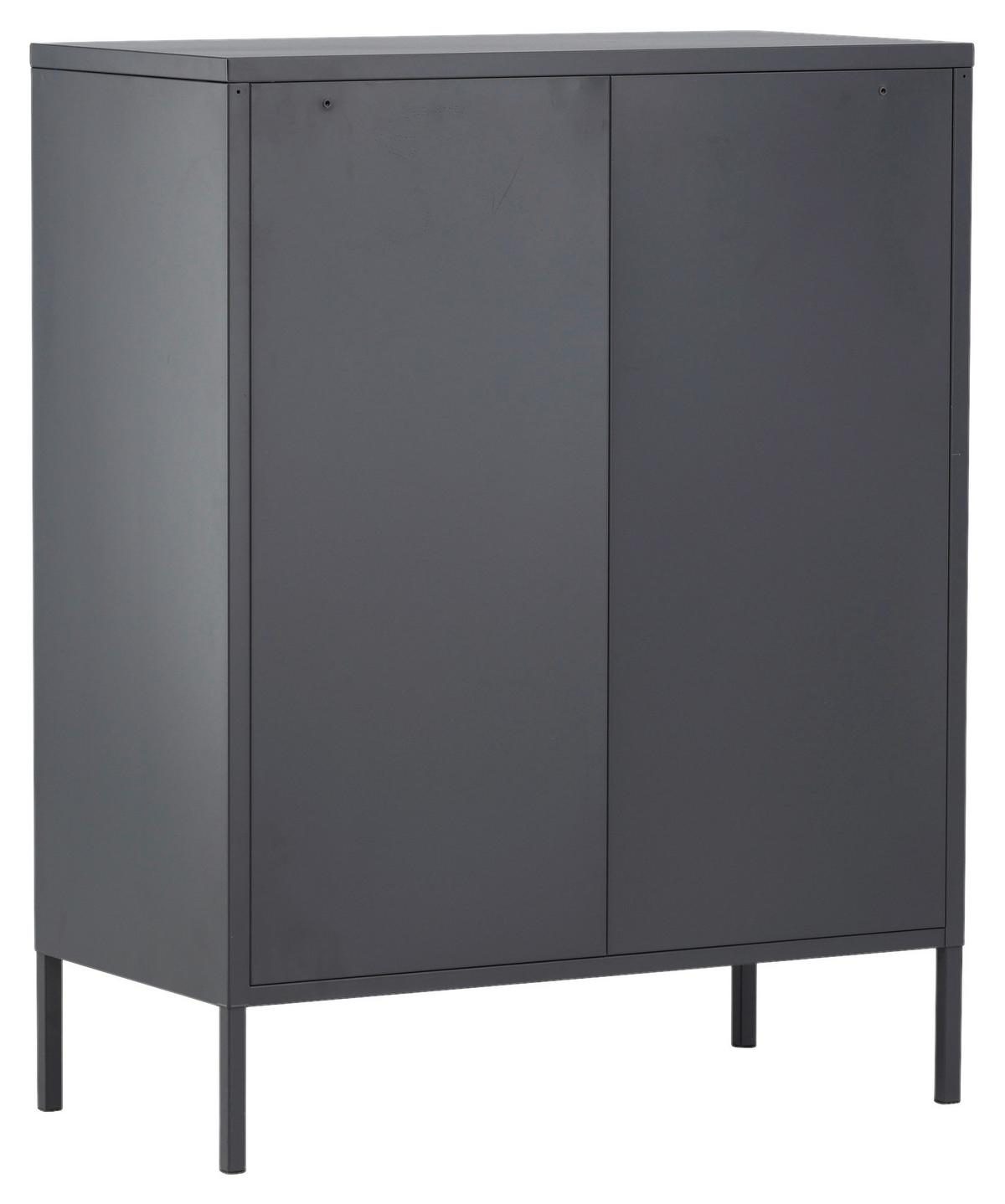 SIDEBOARD MISHA - Schwarz, Design, Metall (80/101.5/40cm) - Livetastic