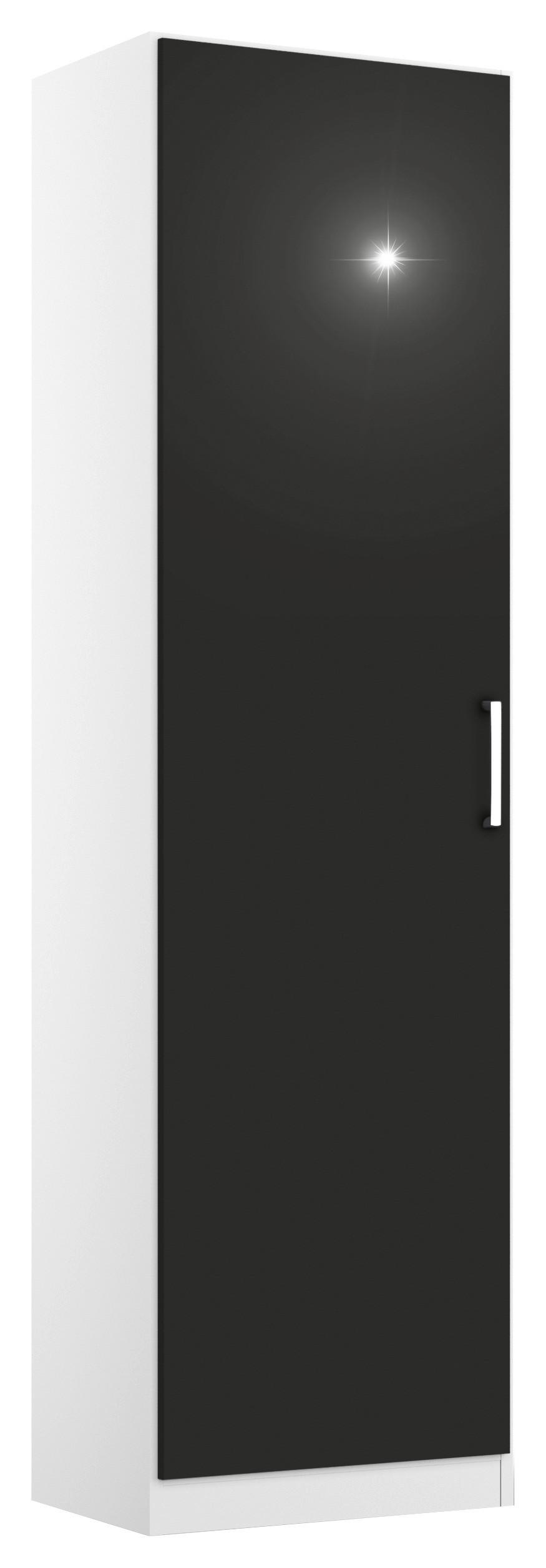 Dulap Usi Rotative Berlin - alb/gri, Modern, material pe bază de lemn (47/197/54cm) - Modern Living