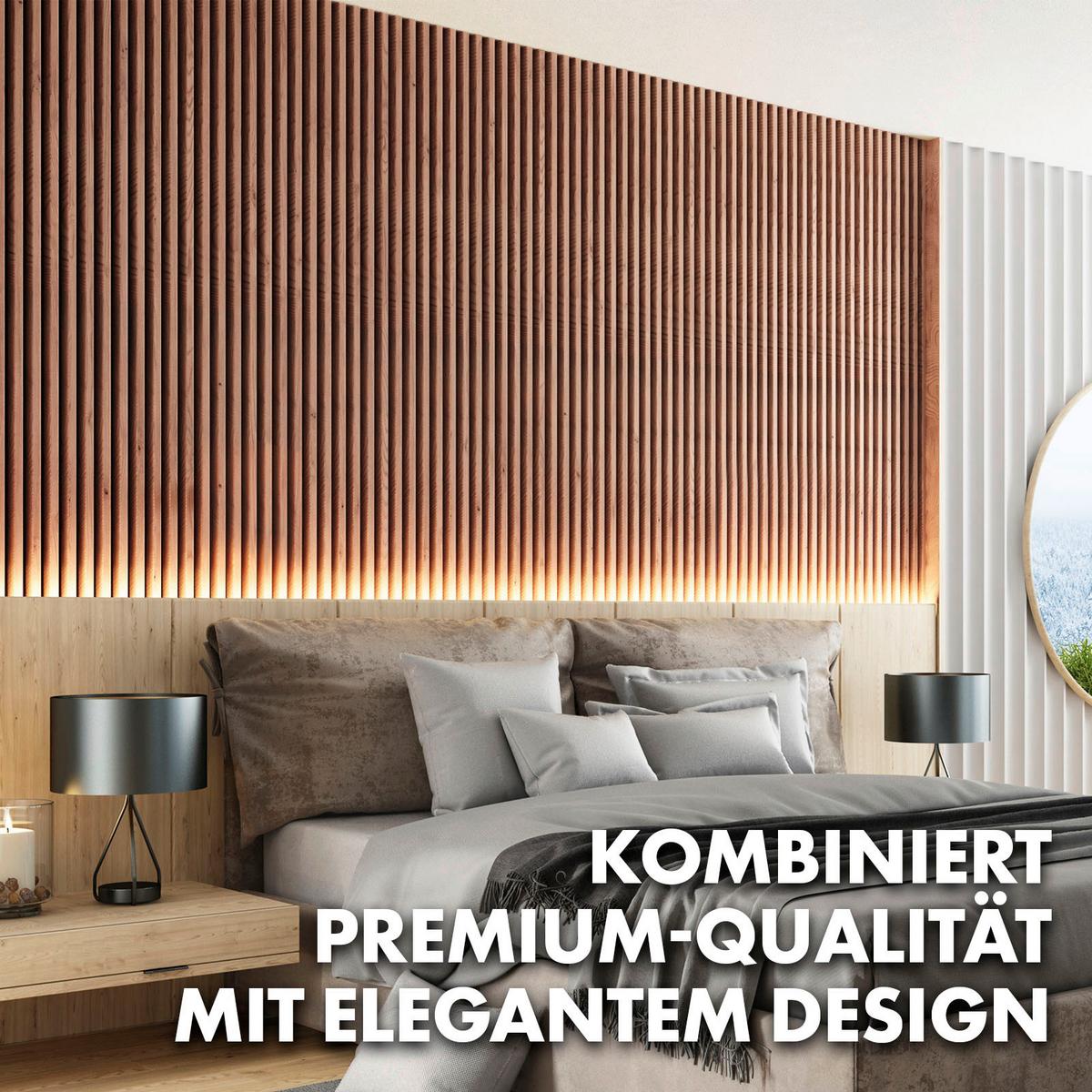 Akustikpaneel Eichefarben - Eichefarben, Basics, Holzwerkstoff (60/60cm) - Floordirekt