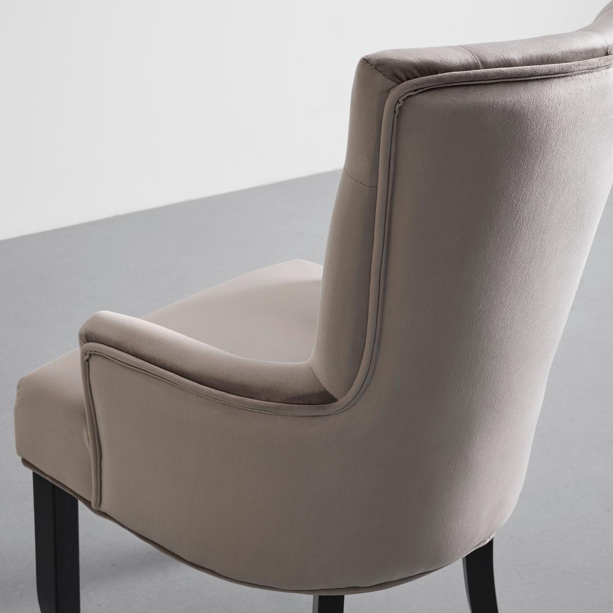 KRZESŁO Z PODŁOKIETNIKAMI MILO - jasnoszary/kolor sosnowy, Modern, drewno/tkanina (56/96/64cm) - Bessagi Home