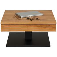 Măsuță de cafea MONROVIA - culoare lemn stejar/negru, Konventionell, lemn/metal (75/75/38cm) - Premium Living