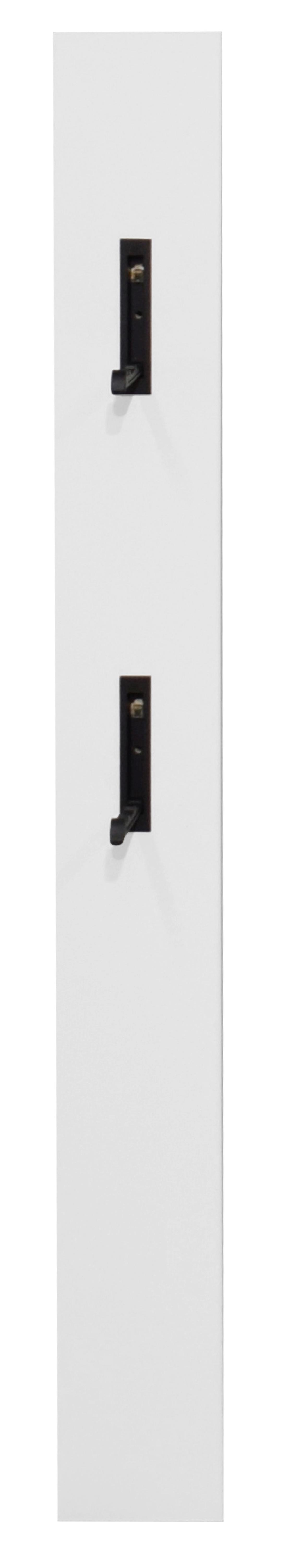 Garderobenpaneel Ludwig in Weiß - Weiß, MODERN, Holzwerkstoff (13/110/3cm) - Mömax