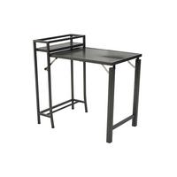 Balkontisch Graphit klappbar - Graphitfarben, KONVENTIONELL, Metall (91/60/88cm) - Gardenson