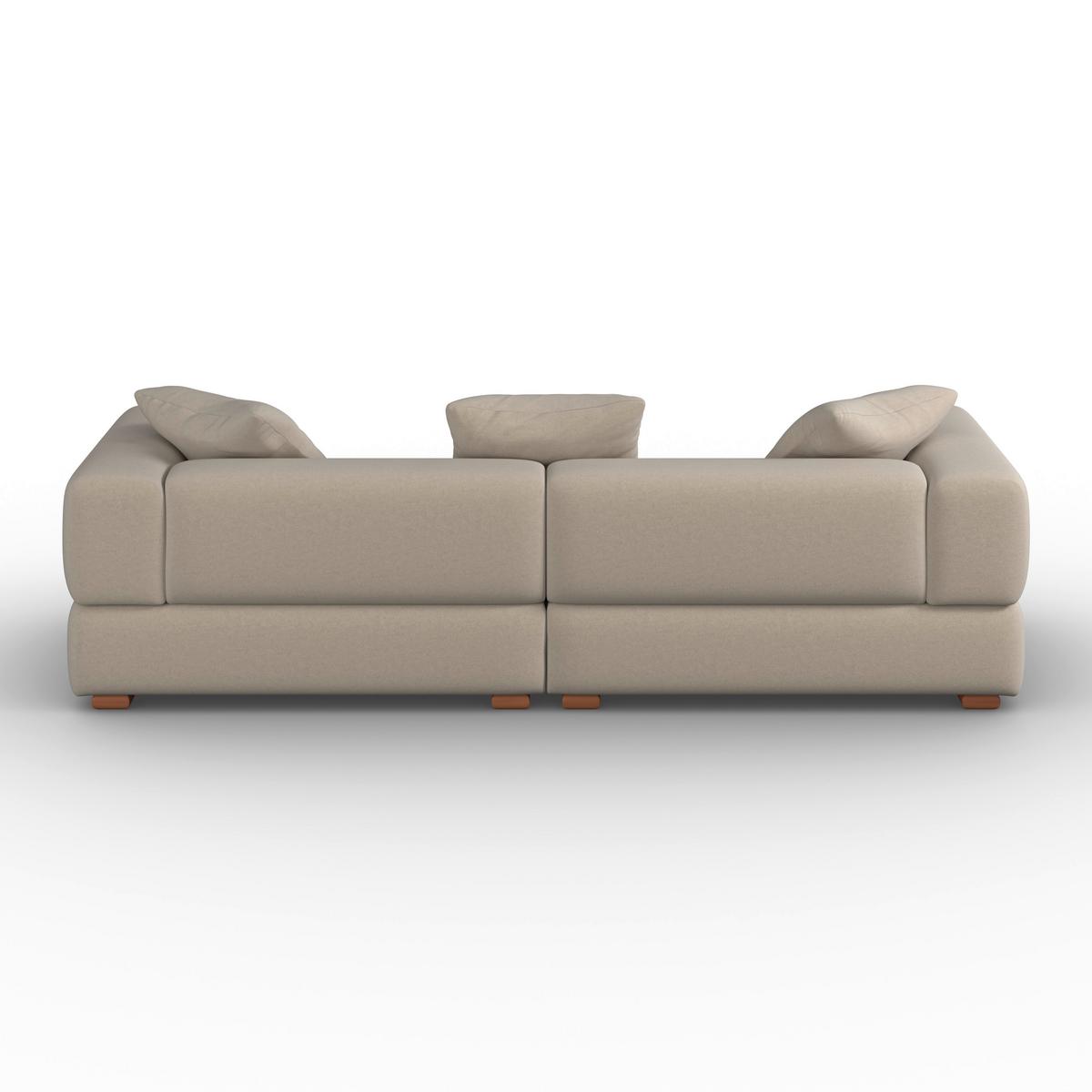 Zofa Talia, Bež - bež/rjava, Moderno, tekstil/les (237/61/99cm) - Bessagi Home