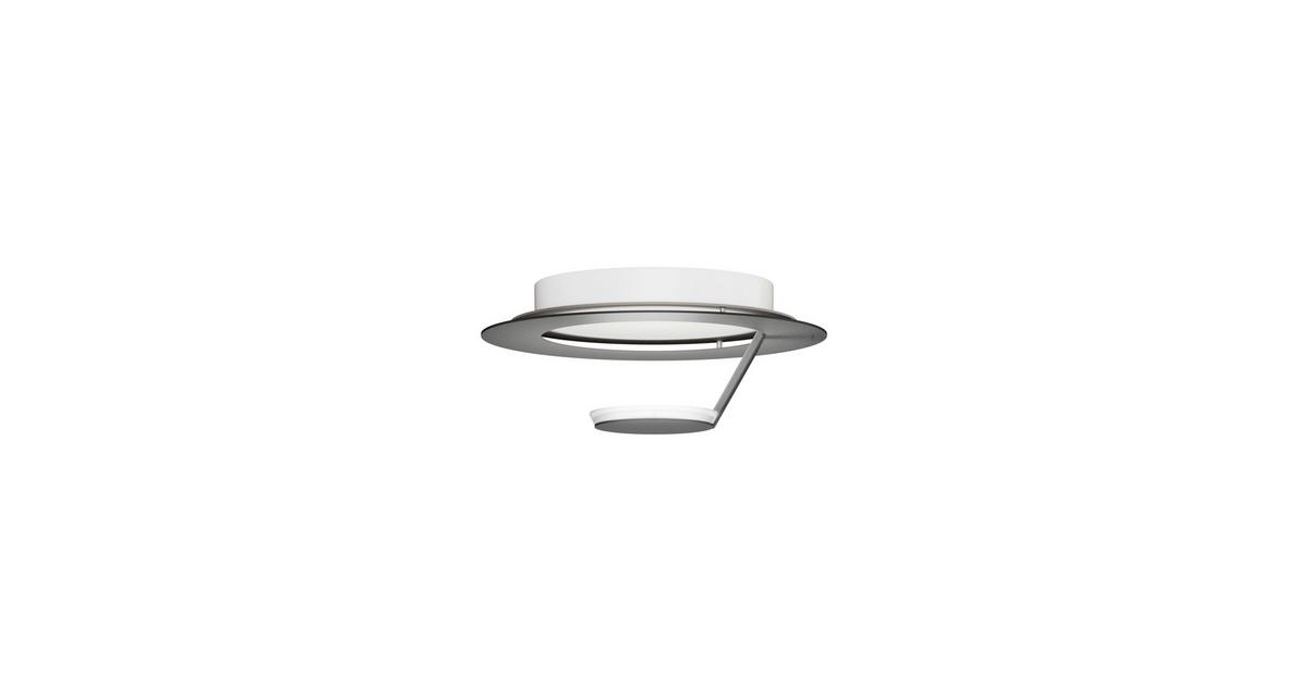 KINKIET LED 51-828-168 LED WL/DL FLAT - kolor srebrny/szary, Design, metal (29/11,8cm) - Grossmann