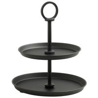 Etagere Glamour Schwarz - Schwarz, Modern, Metall (20,3/23,5cm) - Mömax