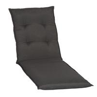 Liegenauflage Trier ca.191x58x8cm Dunkelgrau - Dunkelgrau, Basics, Textil (191/58/8cm) - Gardenson