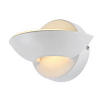 Led Svjetiljka Zidna 76003 - bijela, Design, staklo/metal (16,5/11cm) - Globo