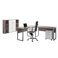 Büro Office Edition Set 2 Weiß/Sonoma Eiche - Weiß/Sonoma Eiche, MODERN, Holzwerkstoff - MID.YOU