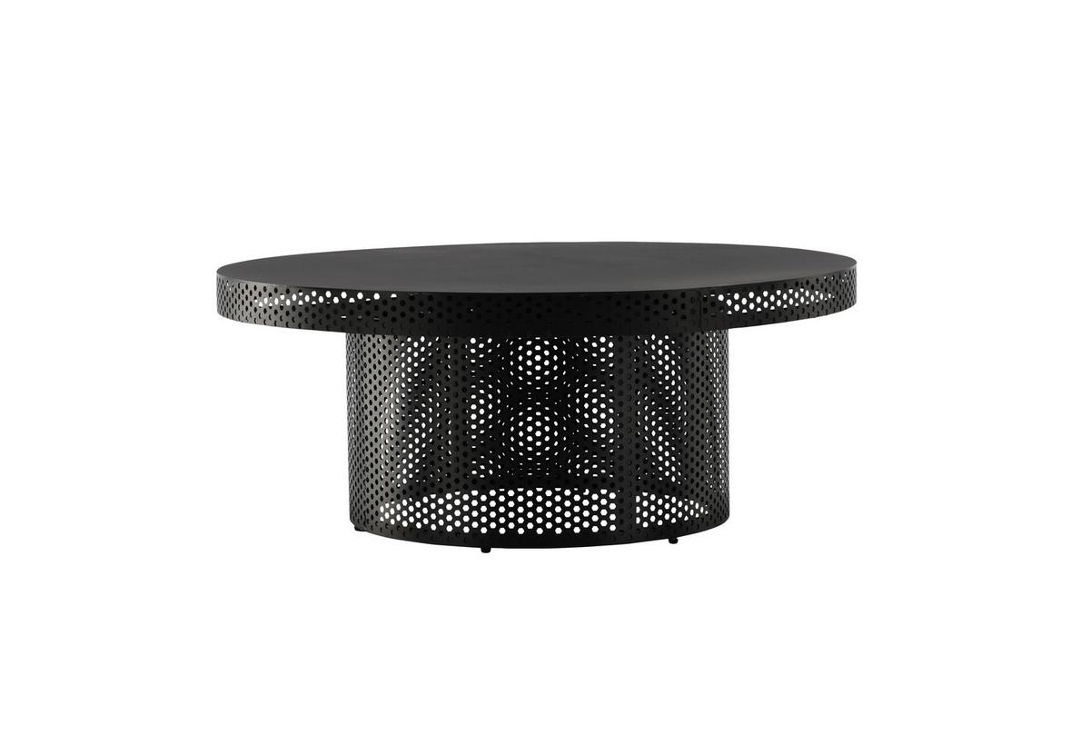 COUCHTISCH WEST END X JOSEFIN LUSTIG - Schwarz, Design, Metall (100/100/40cm) - Livetastic