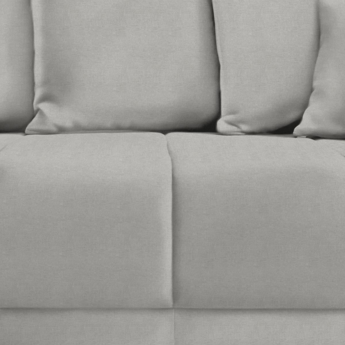 Ecksofa Alatri Grau - Silberfarben/Schwarz, MODERN, Kunststoff/Textil (289/90/176cm) - Based