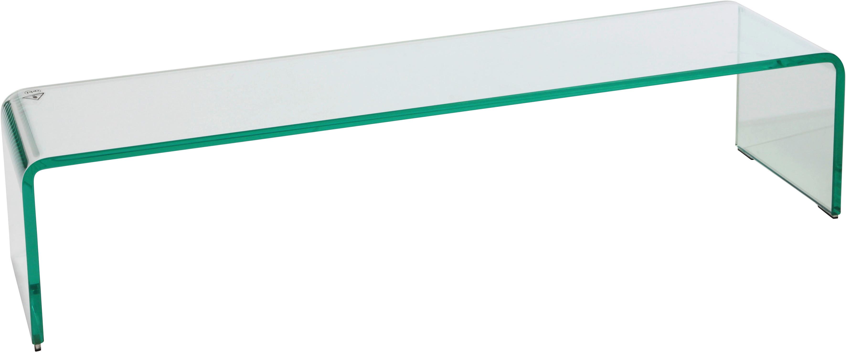 Tv-rátét Átlátszó Üveg Hagen - átlátszó, Modern, Üveg (90/20/25cm)