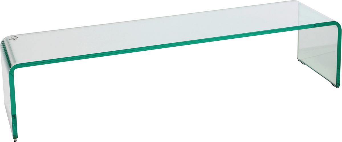 Tv-rátét Átlátszó Üveg Hagen - átlátszó, Modern, Üveg (90/20/25cm)