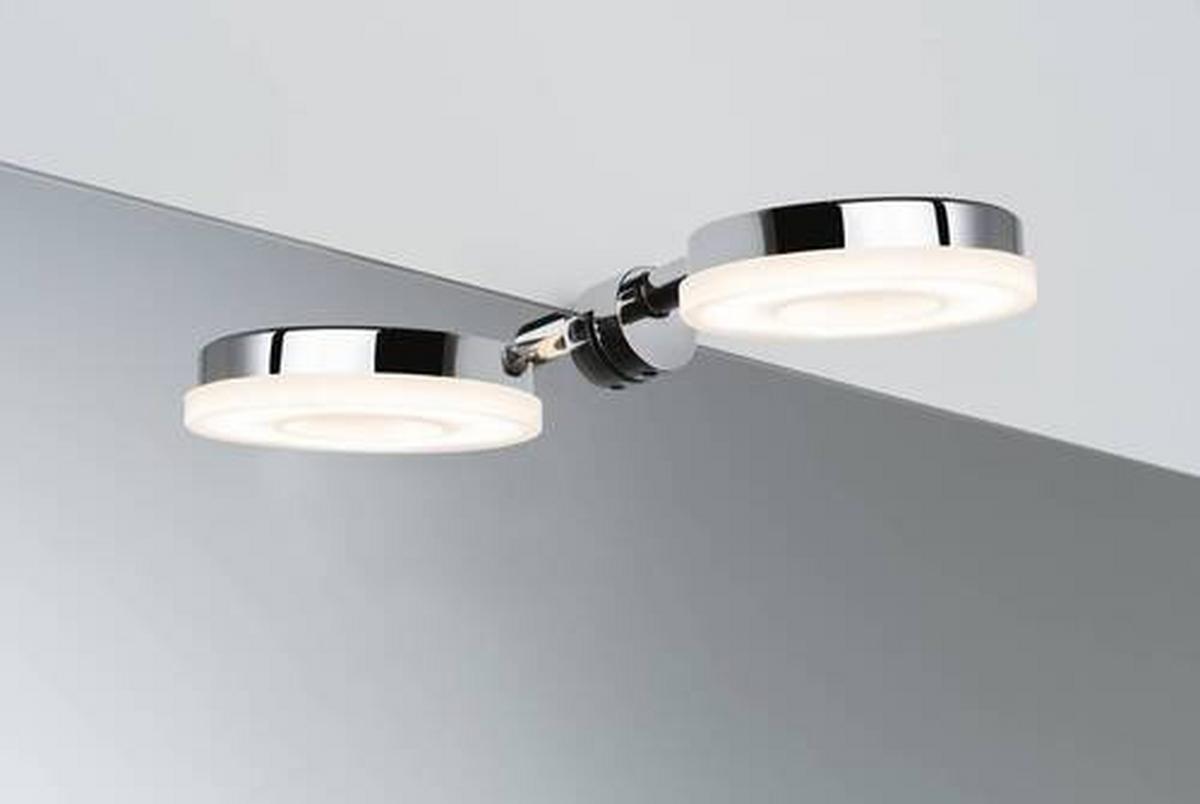 LED-Wandleuchte Becrux in Chromfarben - Chromfarben, Design, Kunststoff/Metall (9,3cm) - Paulmann